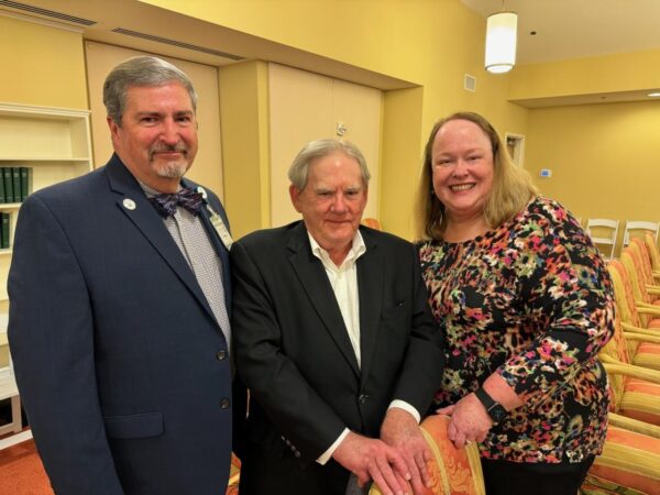 Pat Morrow (Center) honored with Second Mountain Award at Covenant Village