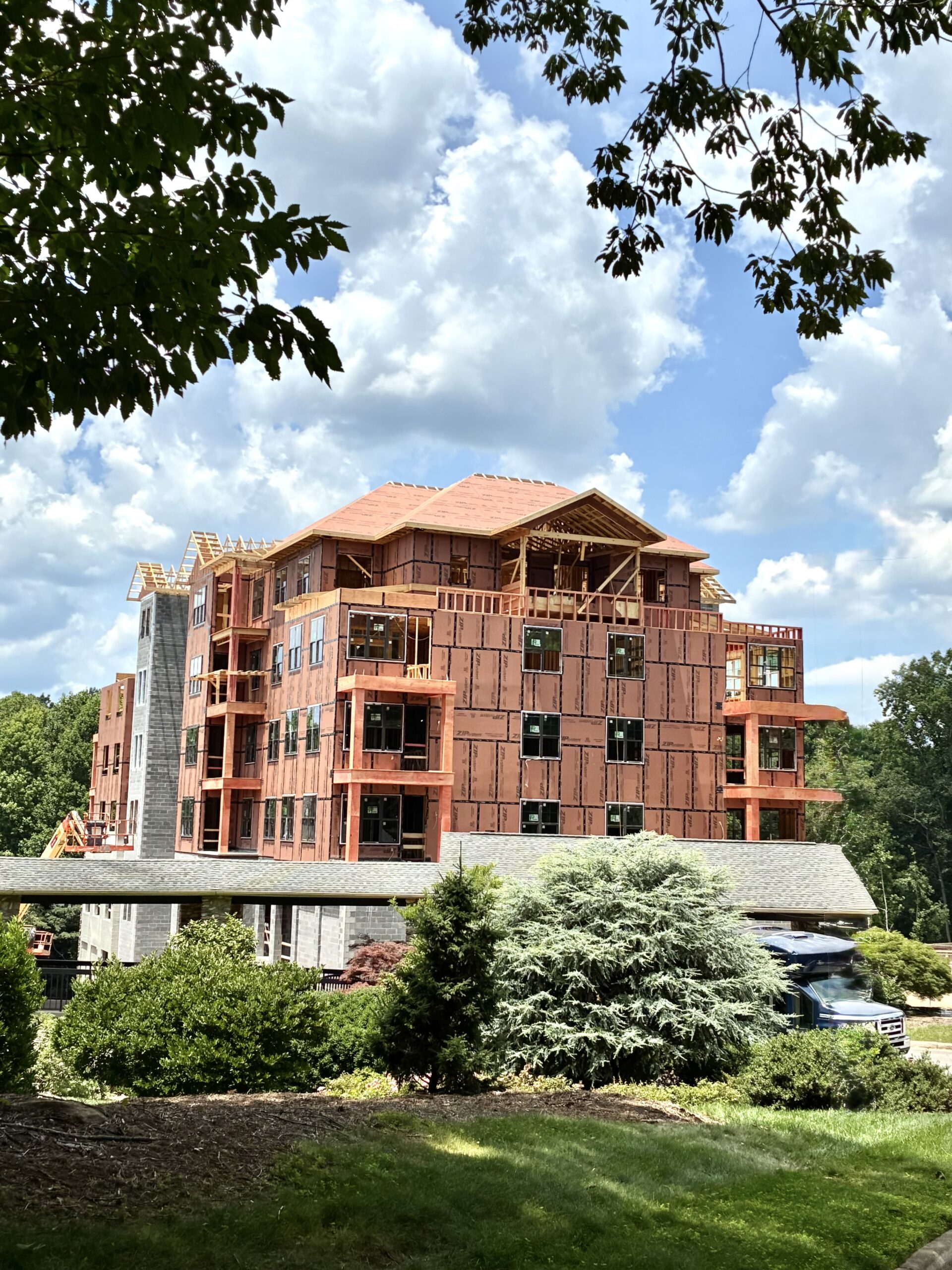 view of construction of Stonecrest Villas at Covenant Village